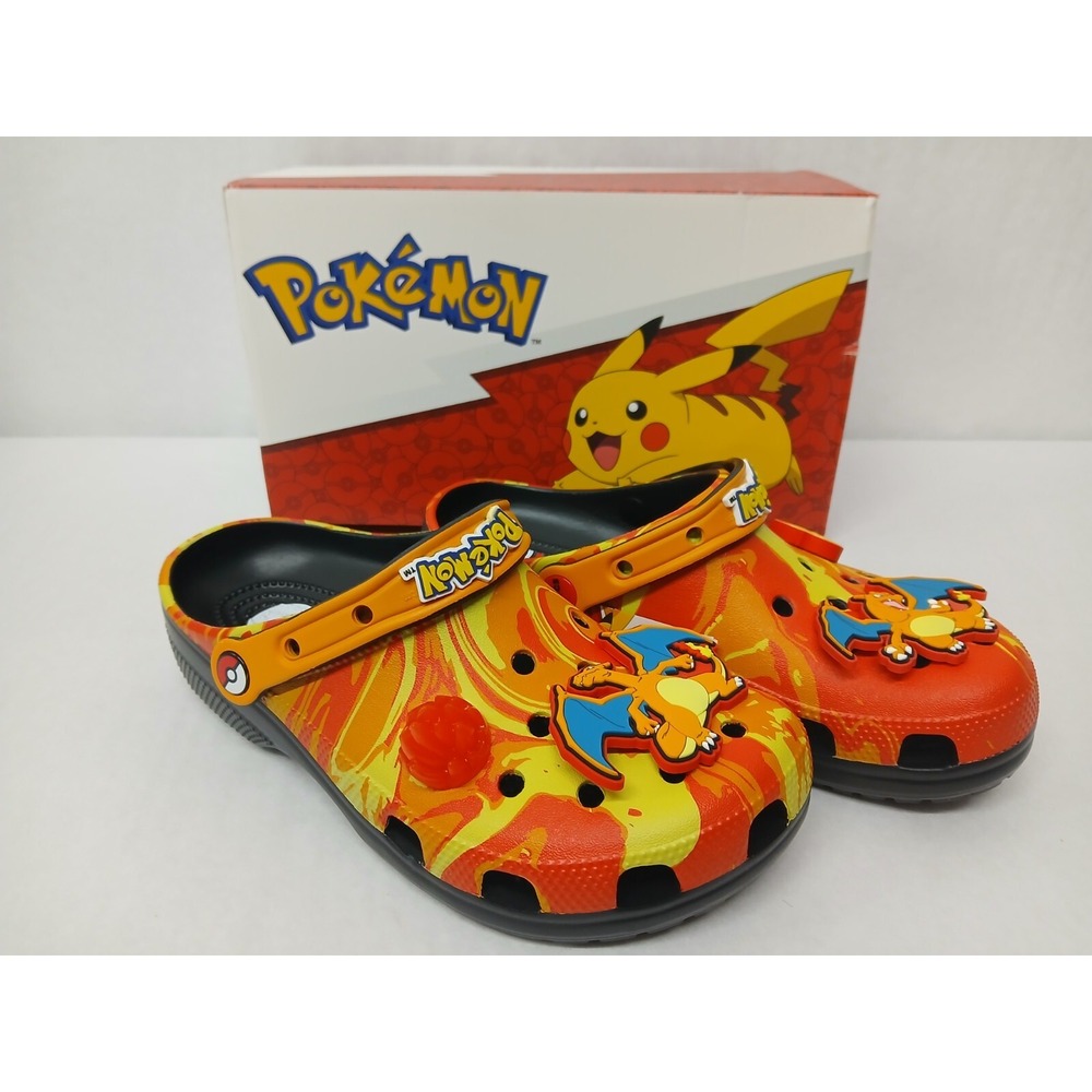 Crocs Pokemon Charizard Classic Clog 210242-001 Glows Lights Up Sz Men 7 Women 9